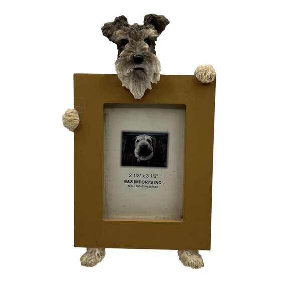 E & S Imports NEW Schnauzer Picture Frame Pawsitively Perfect Dog Lovers Gift - Picture 1 of 11